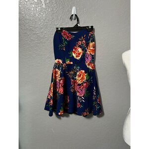 Bailey Blue floral sleeveless romper dress - small